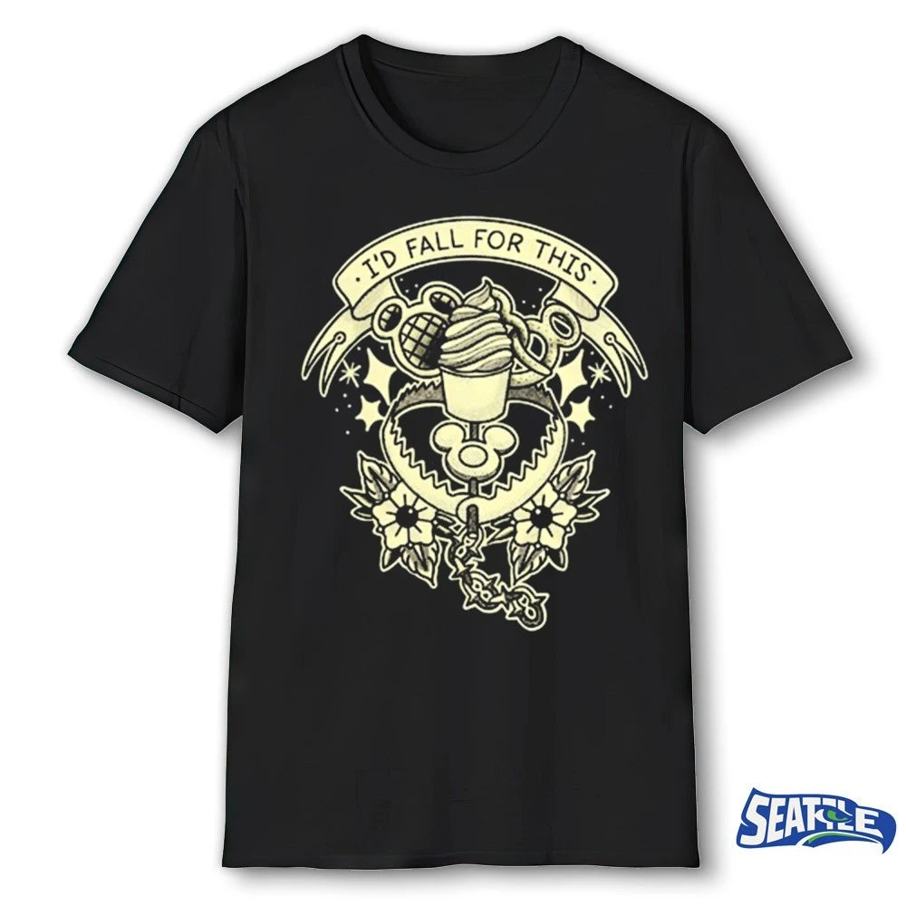 Official I’d Fall For This Tattoo Tee Friday the 13th Exclusive t-shirt