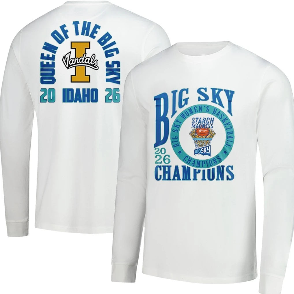Official Idaho Vandals Big Sky WBB Champions 2026 T-Shirt