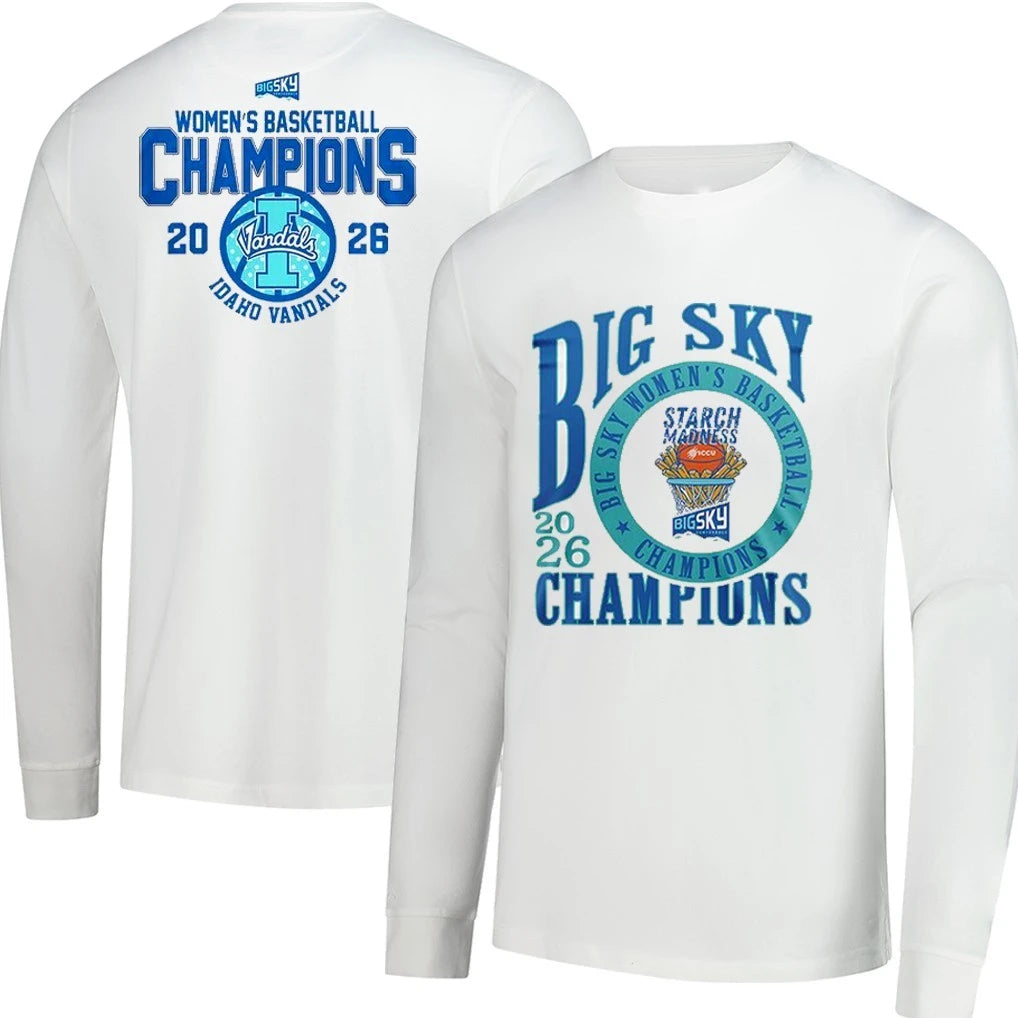 Official Idaho Vandals Big Sky WBB Champions 2026 Official Locker Room T-Shirt