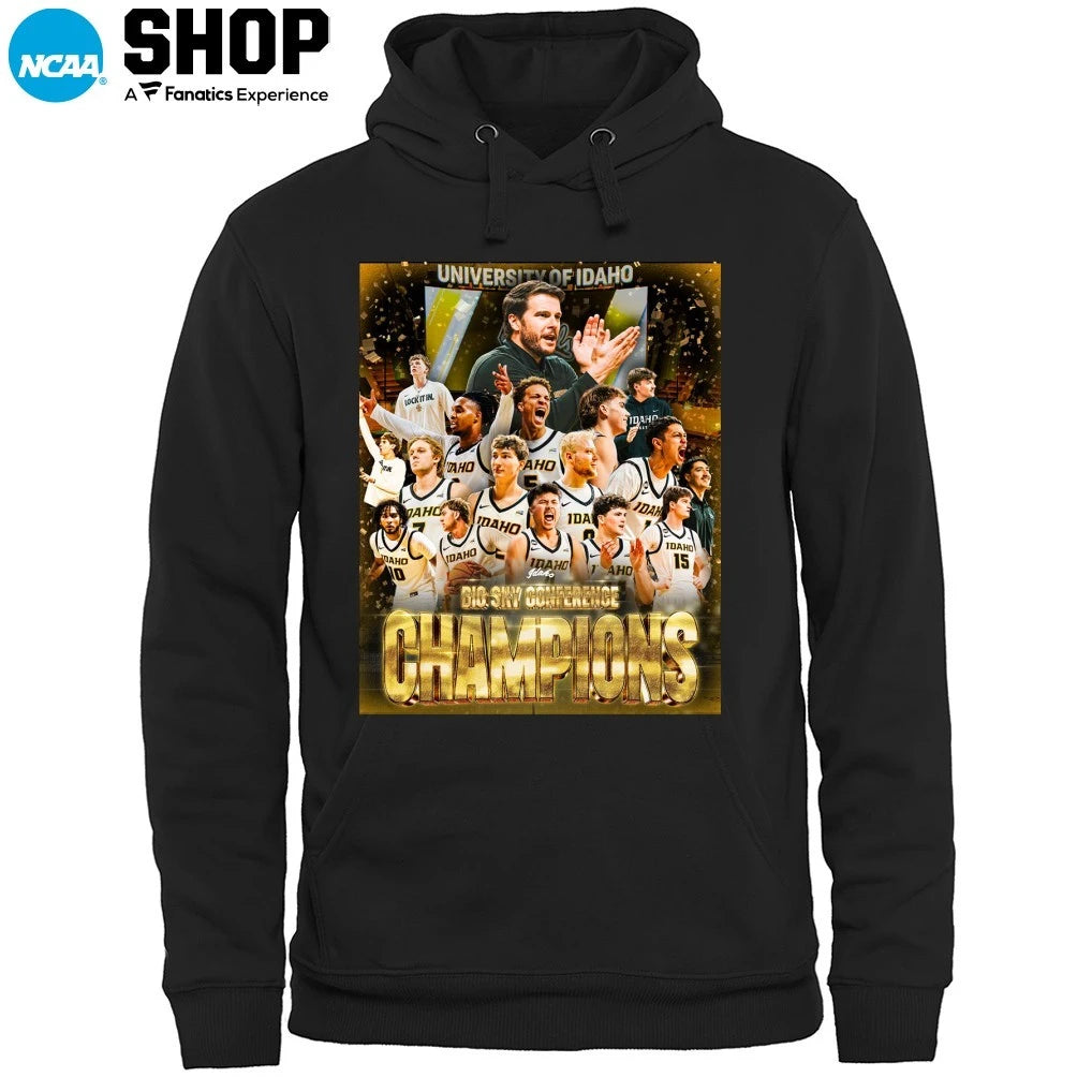 Official Idaho Vandals Men’s Basketball 2026 Big Sky Conference Champions Essentials T-Shirt