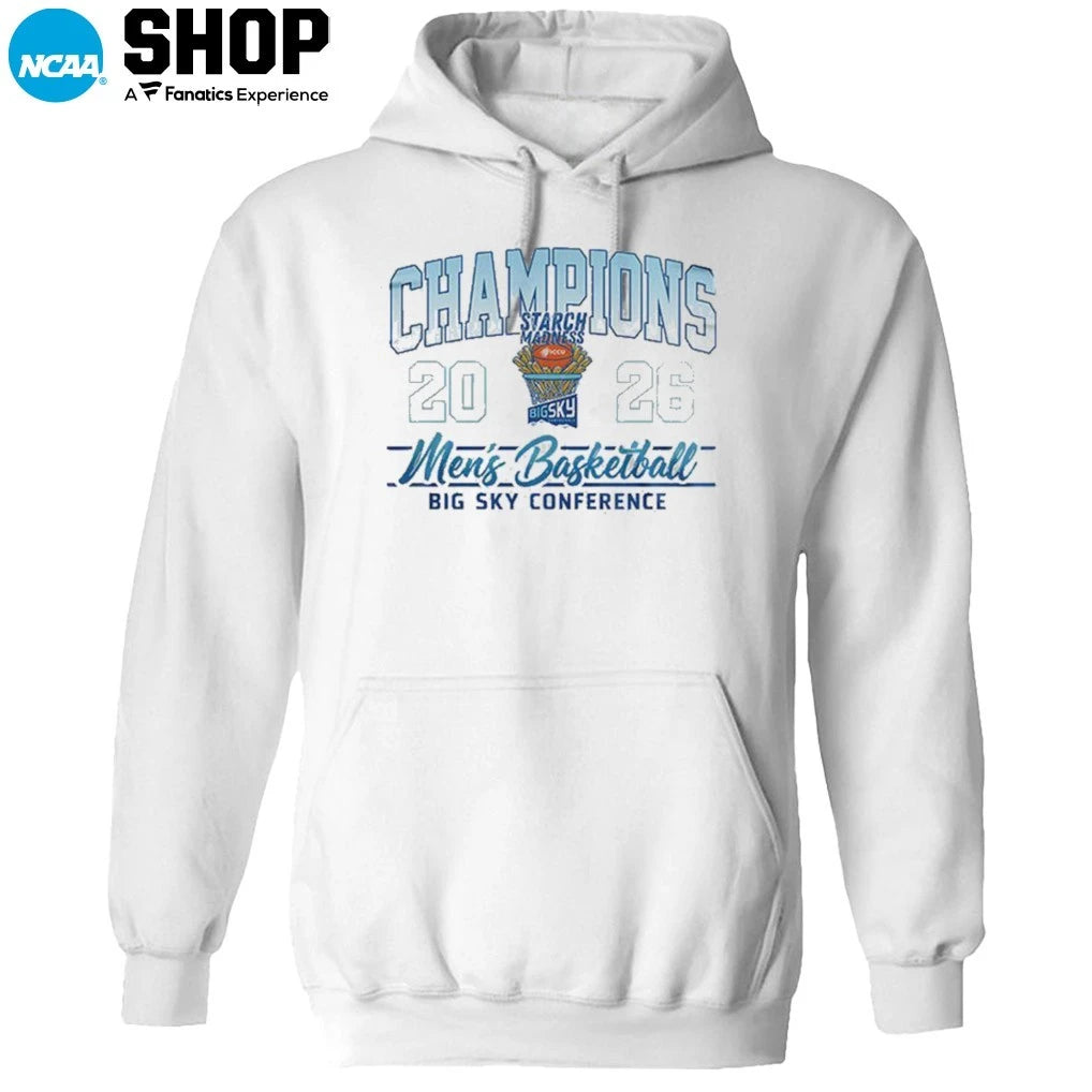 Official Idaho Vandals Men’s Basketball 2026 Big Sky Conference Champions Starch Madness T-Shirt