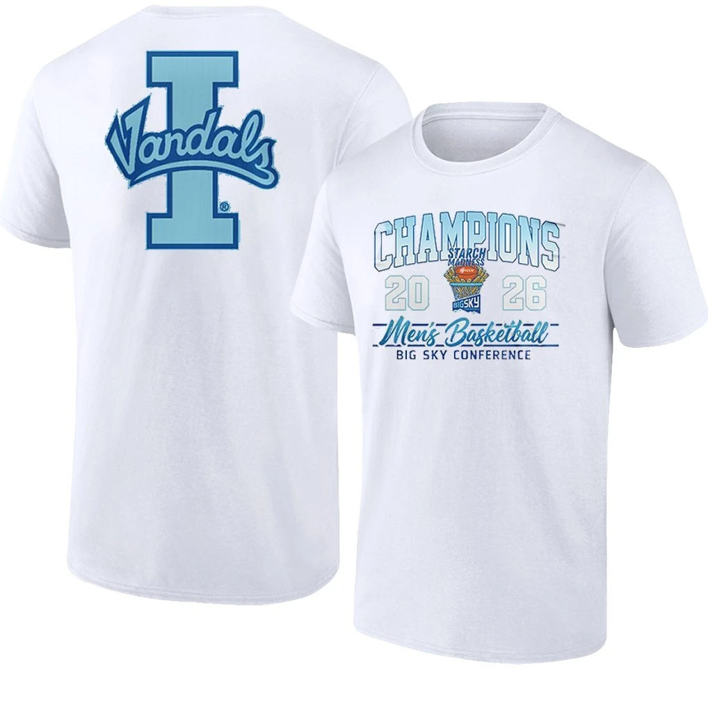 Official Idaho Vandals Men’s Basketball Big Sky Champions Official Locker Room T-Shirt