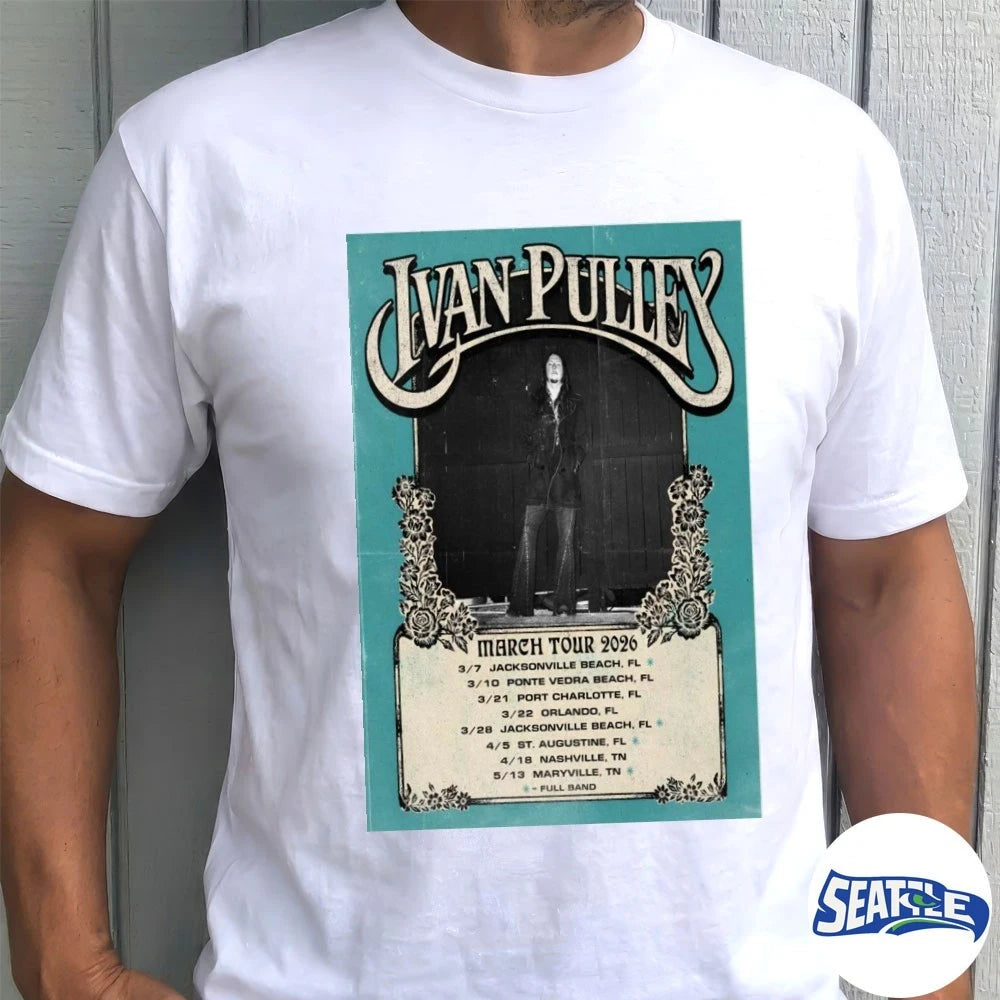 Official Ivan Pulley March Tour 2026 March 7 – May 13 Poster t-shirt