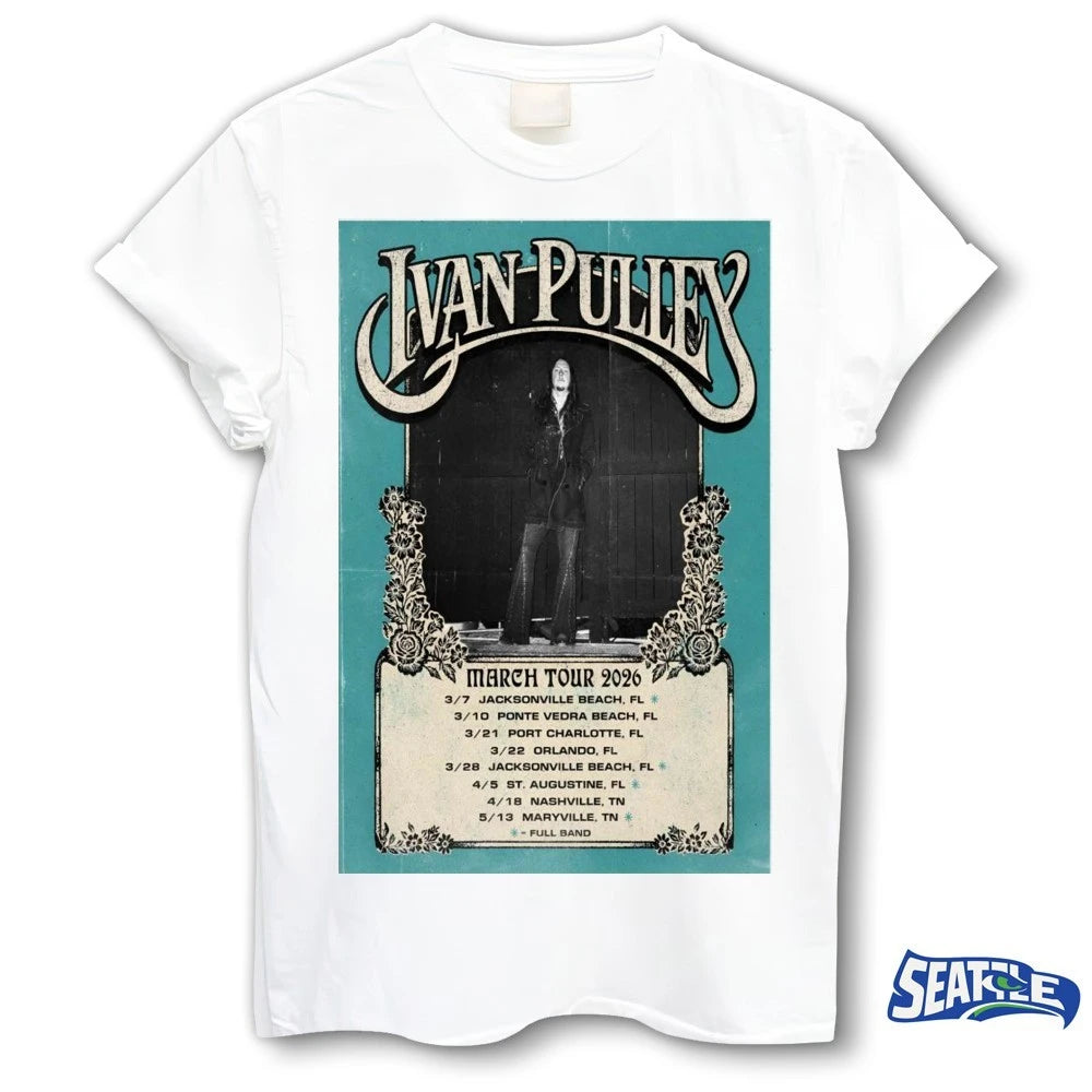 Official Ivan Pulley March Tour 2026 March 7 – May 13 Poster t-shirt