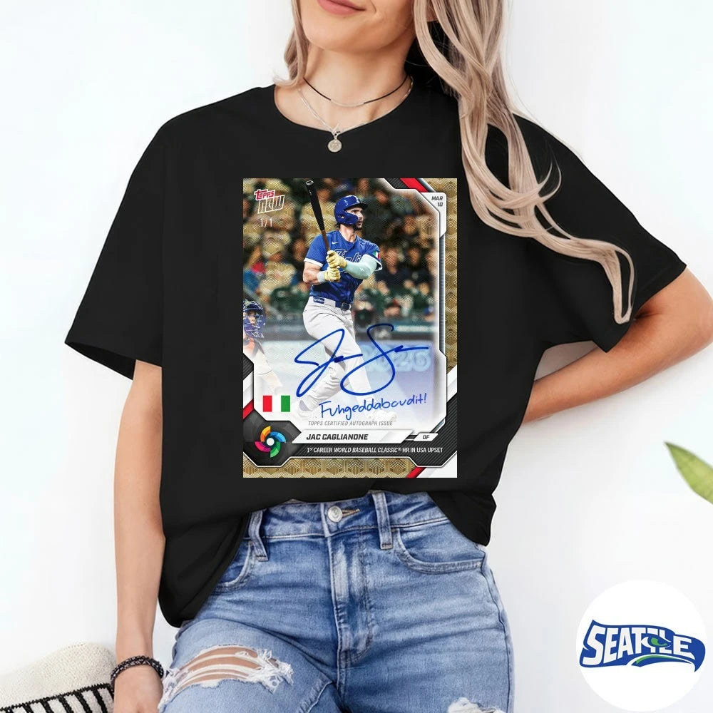 Official Jac Caglianone 2026 World Baseball Classic Topps NOW March 10 2026 Signature t-shirt