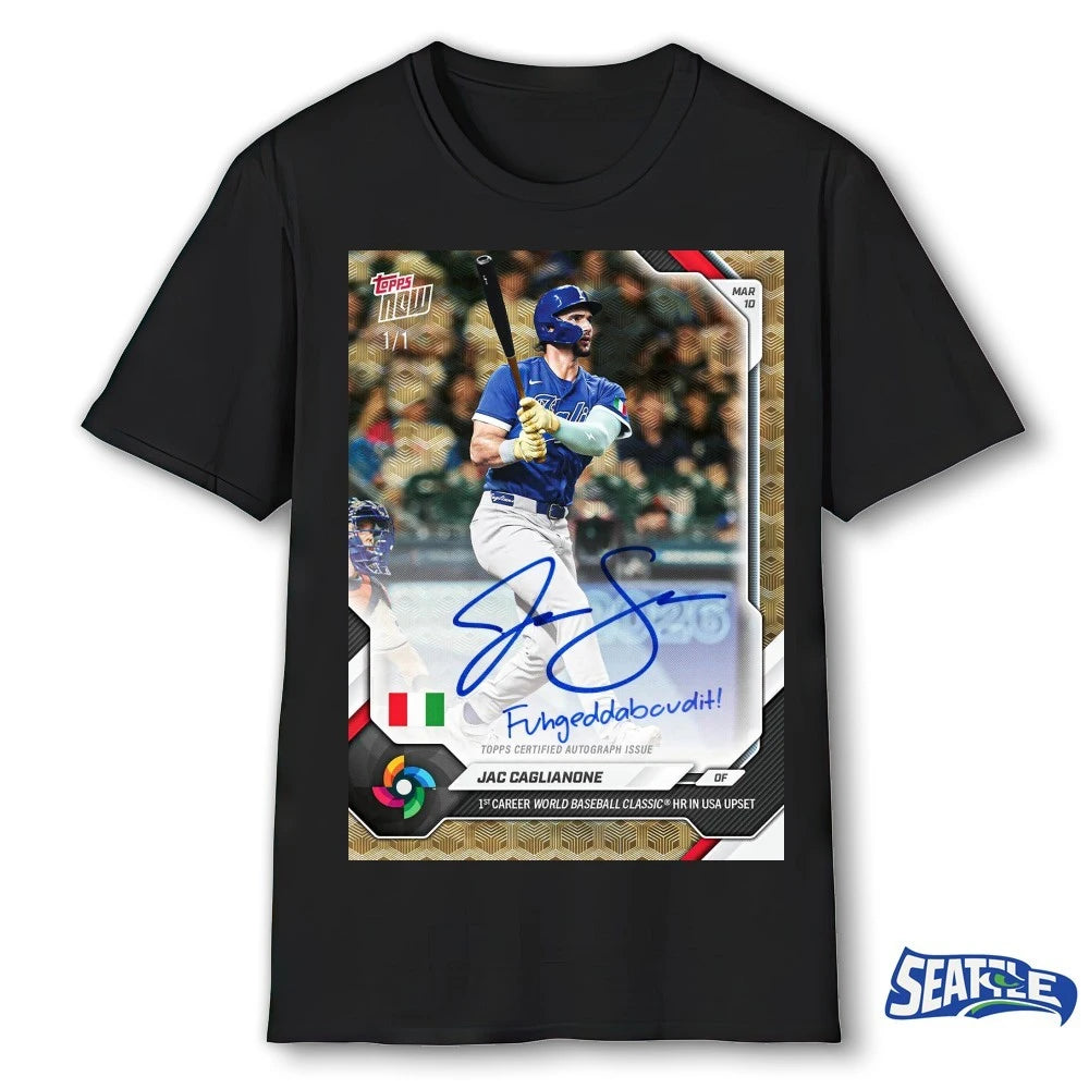 Official Jac Caglianone 2026 World Baseball Classic Topps NOW March 10 2026 Signature t-shirt