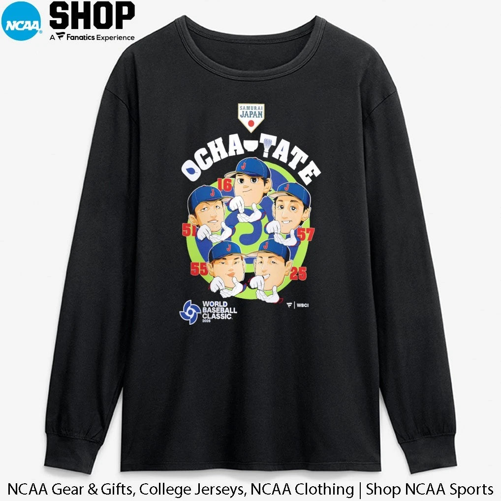 Official Japan Baseball 2026 World Baseball Classic Ocha Tate T-Shirt
