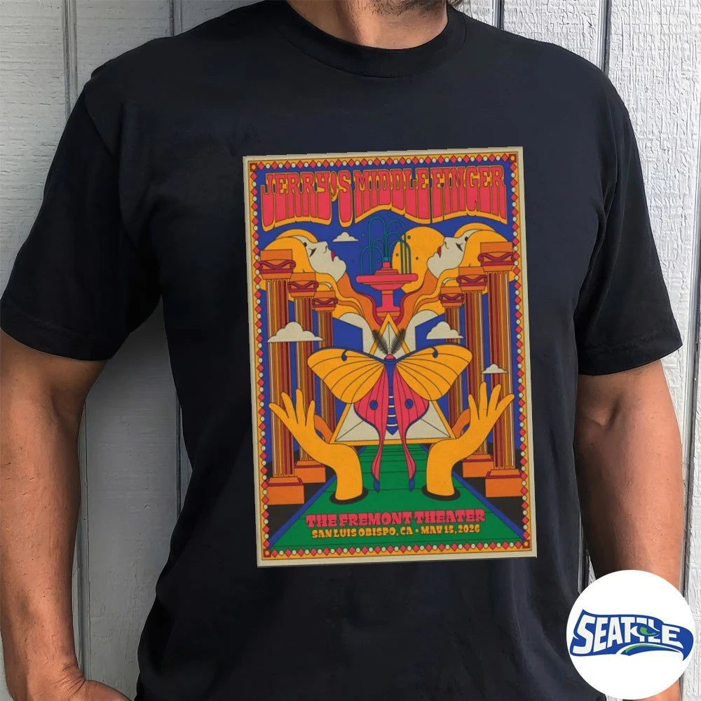 Official Jerry’s Middle Finger The Fremont Theater In San Luis Obispo CA May 15 2026 Poster t-shirt