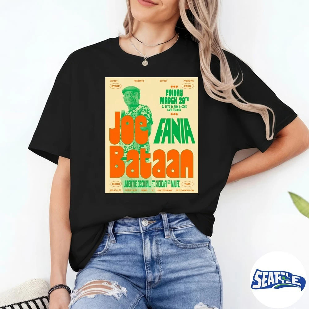 Official Joe Bataan March 20 2026 Safe Stadick Miami FL Poster t-shirt