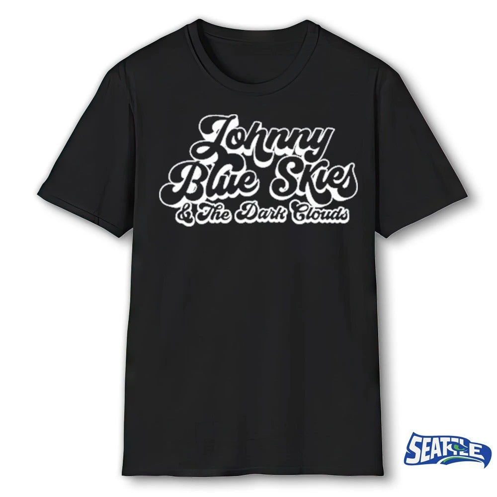 Official Johnny Blue Skies and the Dark Clouds Logo t-shirt