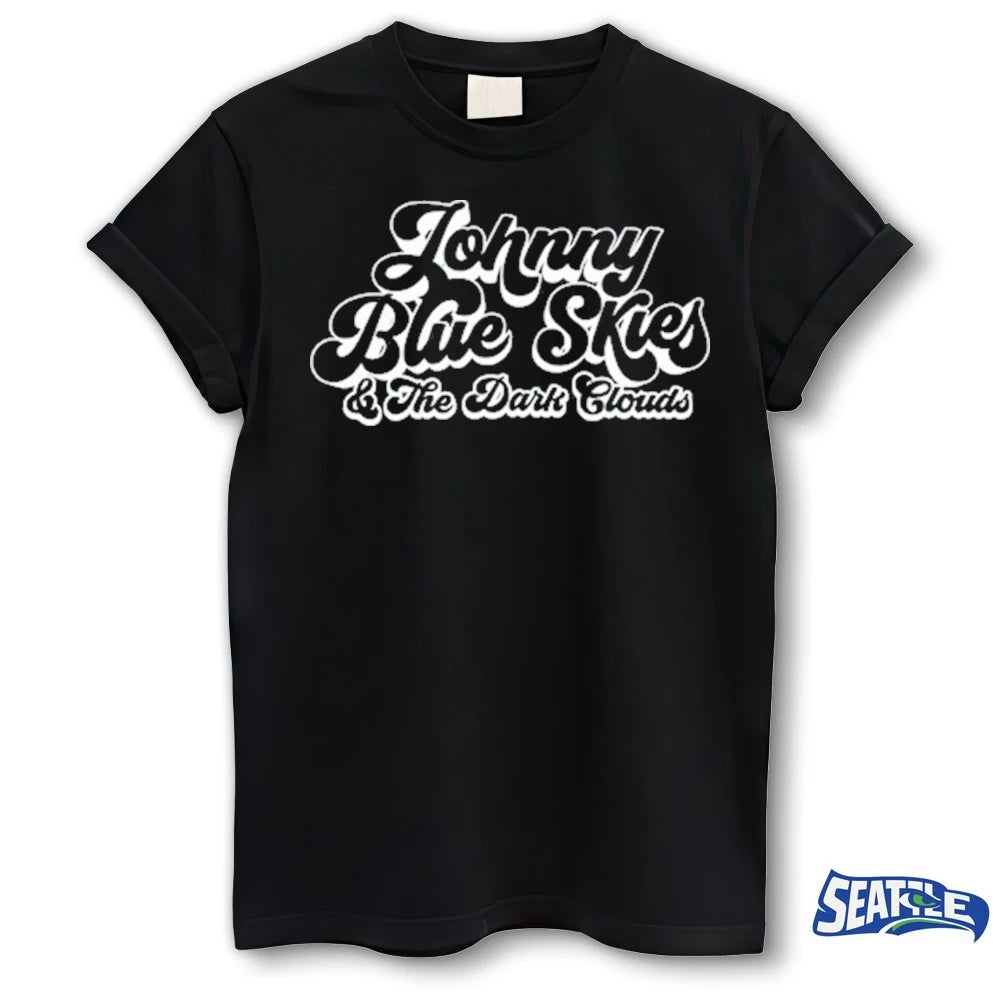 Official Johnny Blue Skies and the Dark Clouds Logo t-shirt