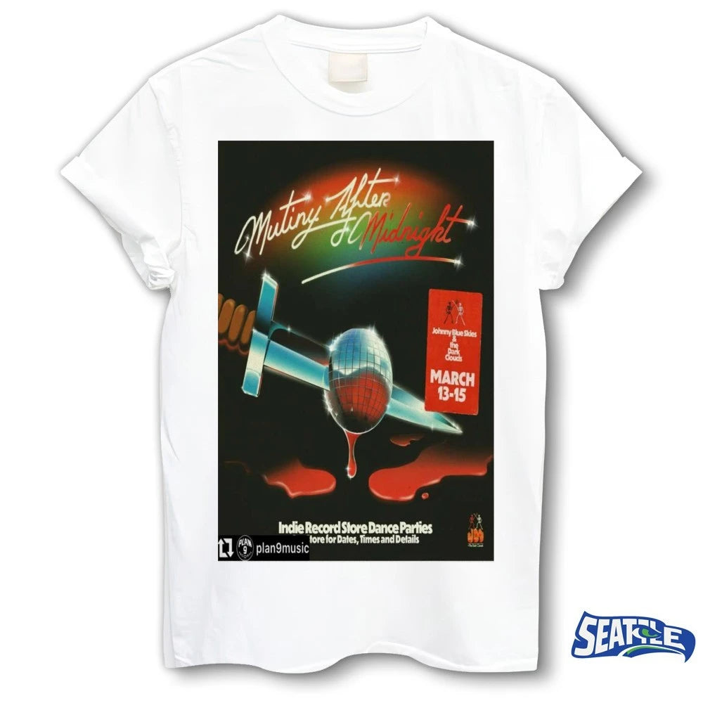 Official Johnny Blue Skies and The Dark Clouds Mutiny After Midnight March 13-15 2026 Poster t-shirt