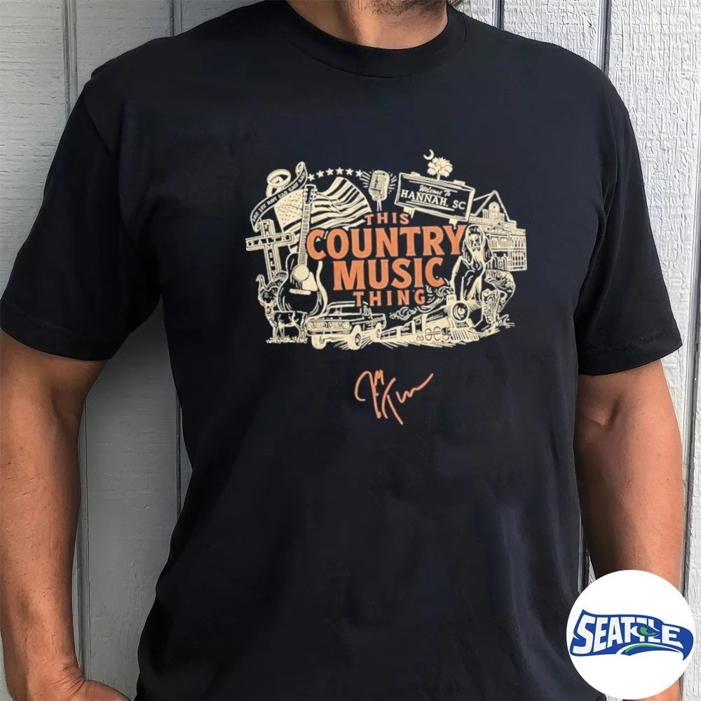 Official Josh Turner This Country Music Thing Tour Welcome To Hannah SC Signature t-shirt