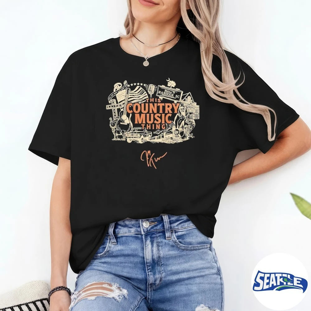 Official Josh Turner This Country Music Thing Tour Welcome To Hannah SC Signature t-shirt