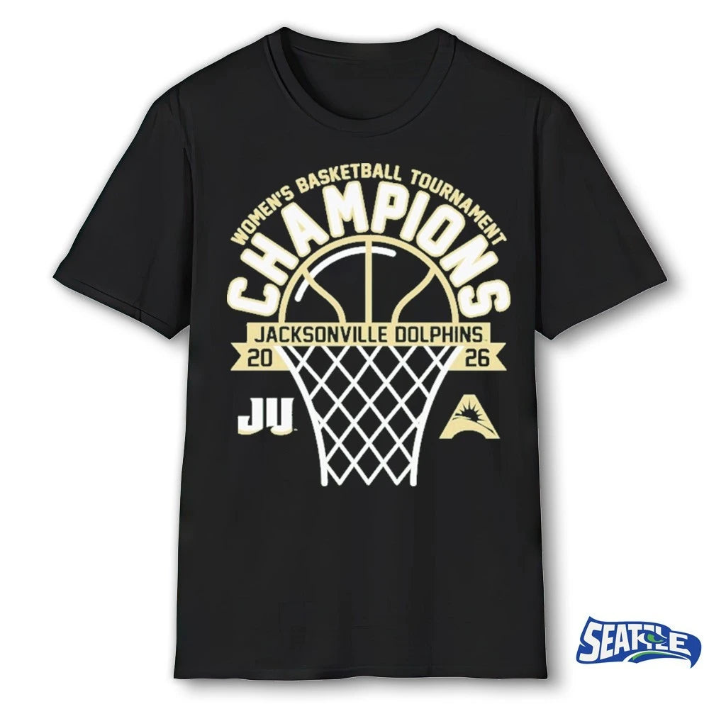 Official JU Dolphins 2026 ASUN Women’s Basketball Tournament Champions t-shirt