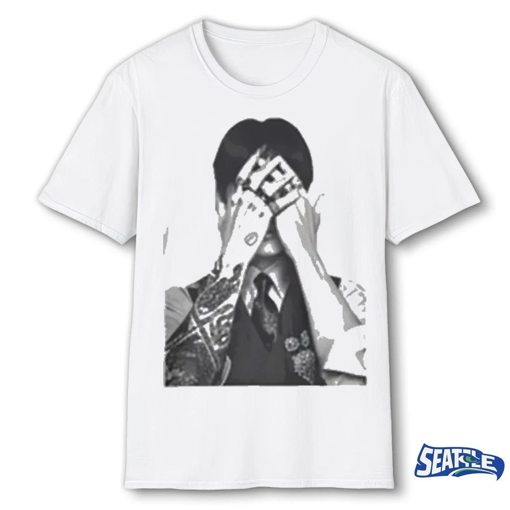 Official Jungkook Covering Face Tattoo 2026 t-shirt