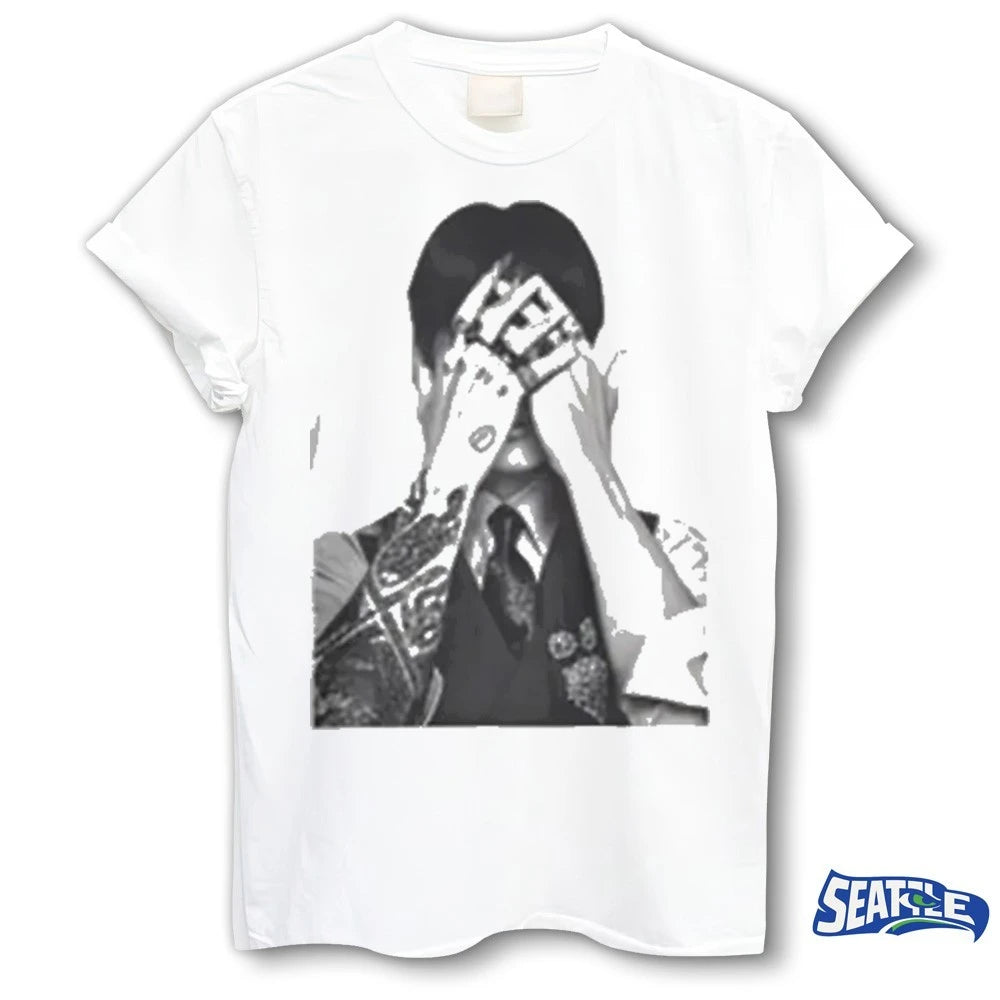 Official Jungkook Covering Face Tattoo 2026 t-shirt