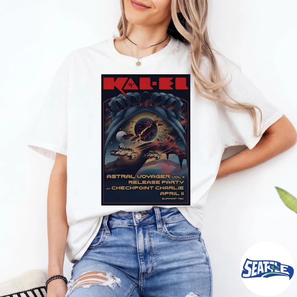 Official KAL-EL April 11 2026 Stavanger Norway Checkpoint Charlie Poster t-shirt