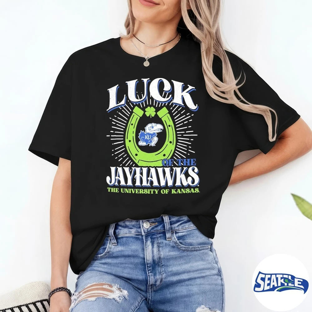 Official Kansas Jayhawks Luck of the Team The University Of Kansas t-shirt