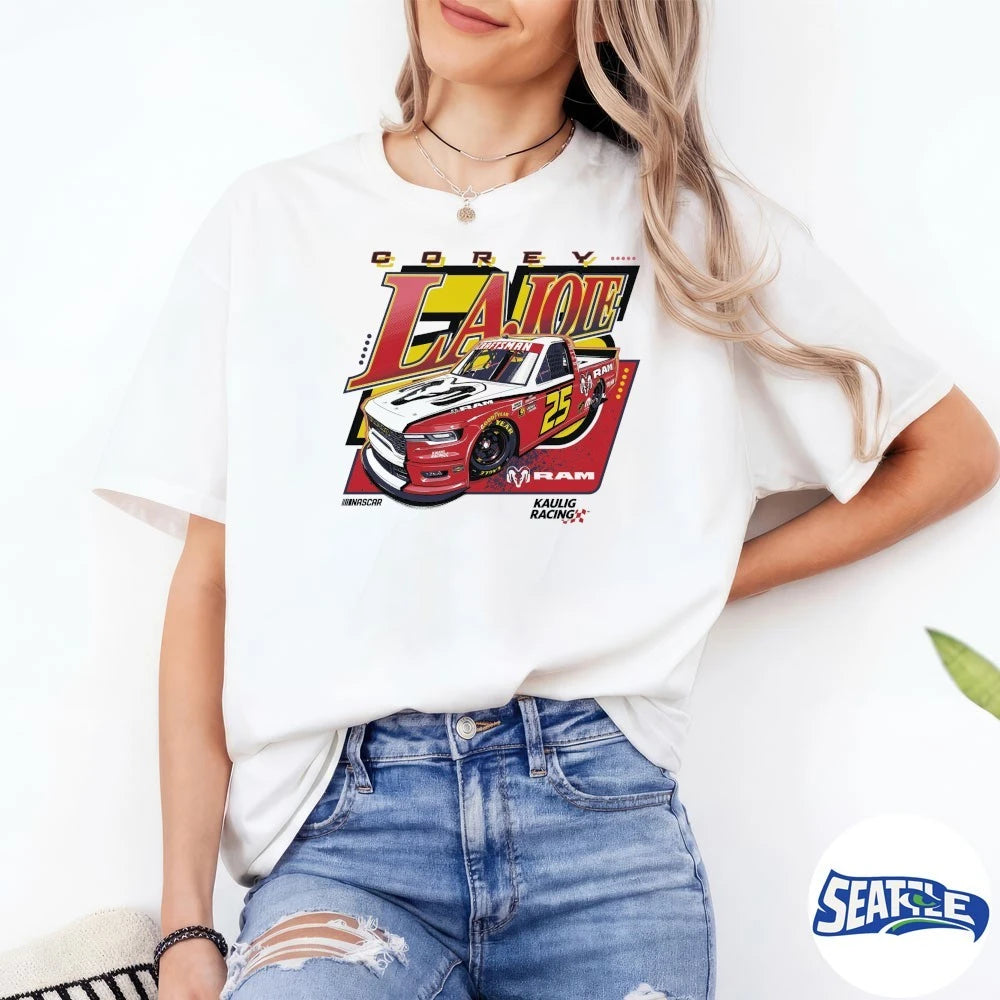 Official Kaulig Racing x Ram – Corey Lajoie NASCAR t-shirt