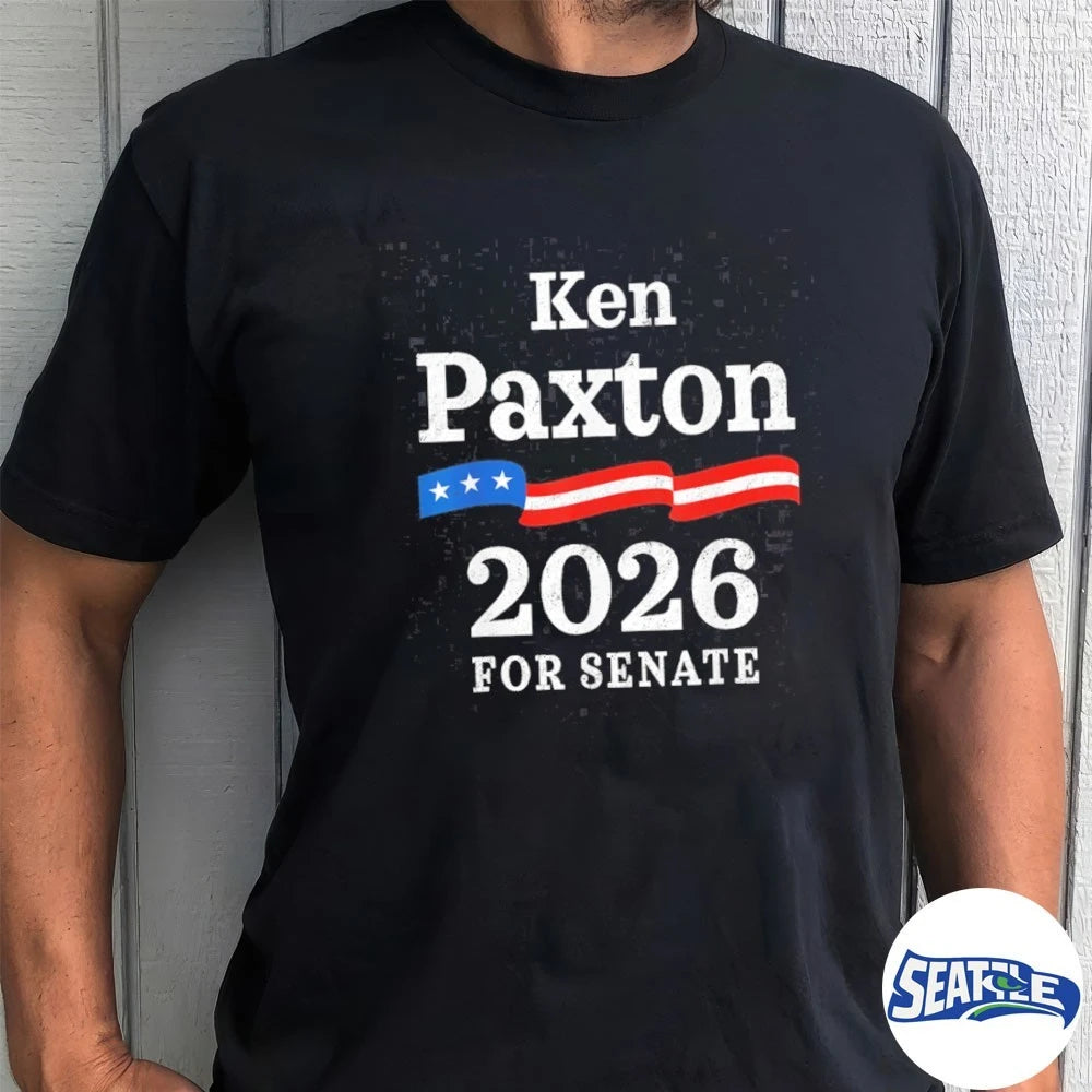 Official Ken Paxton 2026 For Senate Flag Ribbon t-shirt