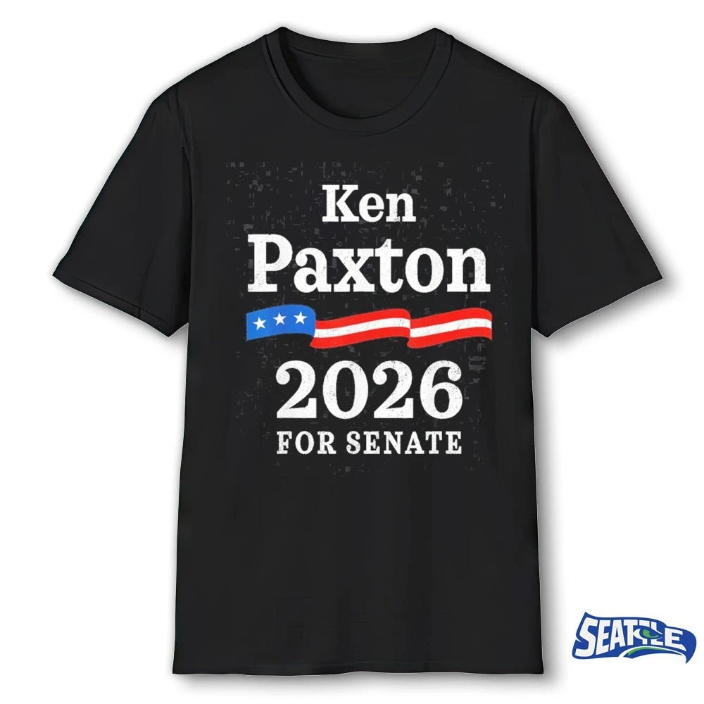 Official Ken Paxton 2026 For Senate Flag Ribbon t-shirt