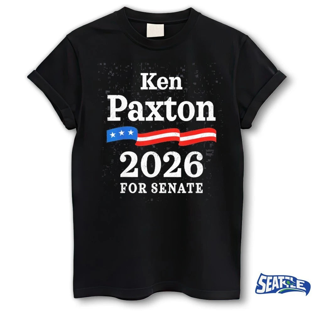 Official Ken Paxton 2026 For Senate Flag Ribbon t-shirt