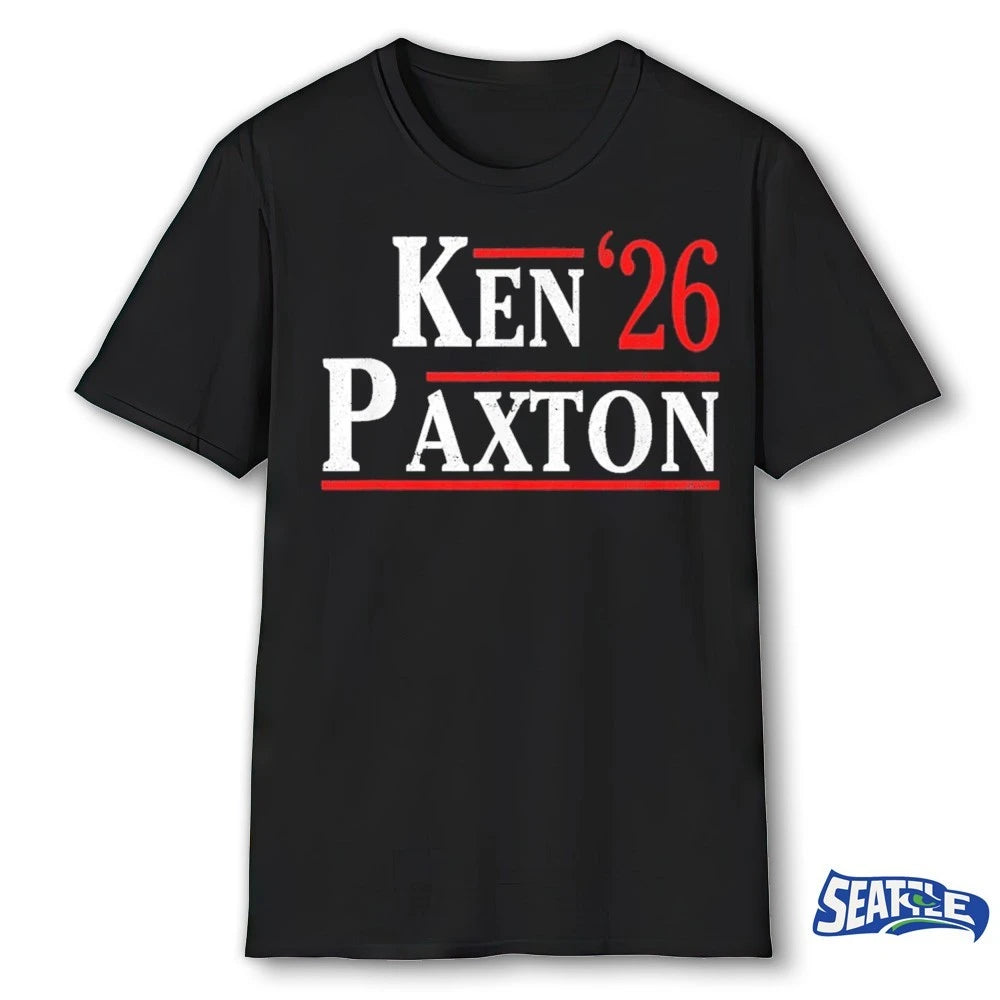 Official Ken Paxton 2026 Minimal Campaign Texas Election Supporter Graphic t-shirt