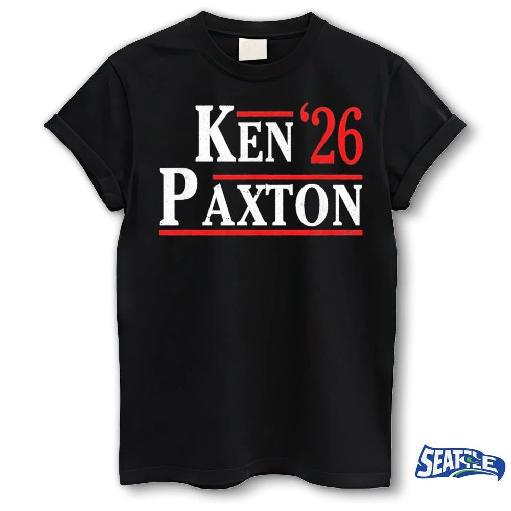 Official Ken Paxton 2026 Minimal Campaign Texas Election Supporter Graphic t-shirt