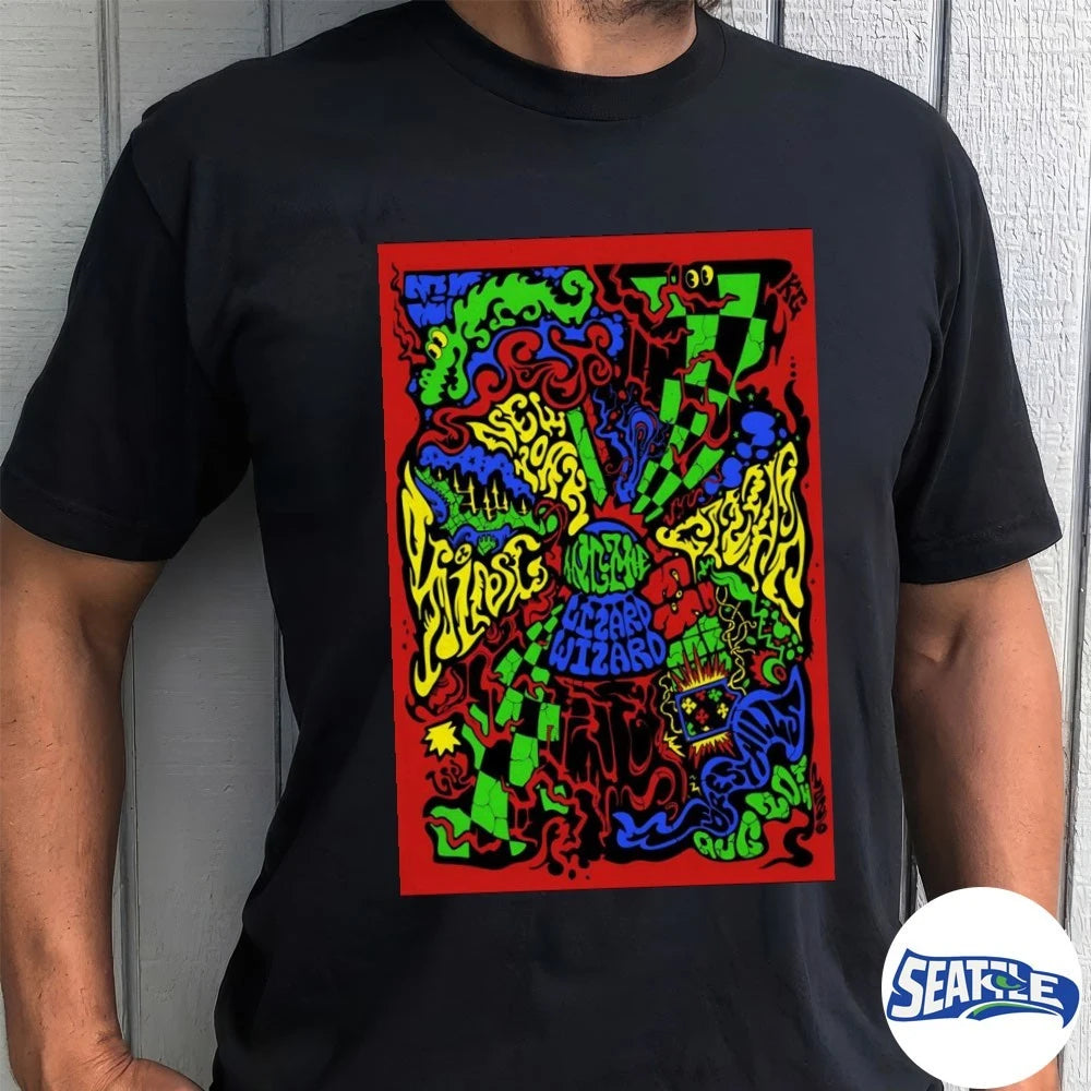 Official King Gizzard And The Lizard Wizard Forest Hills NY August 20 2026 Poster t-shirt