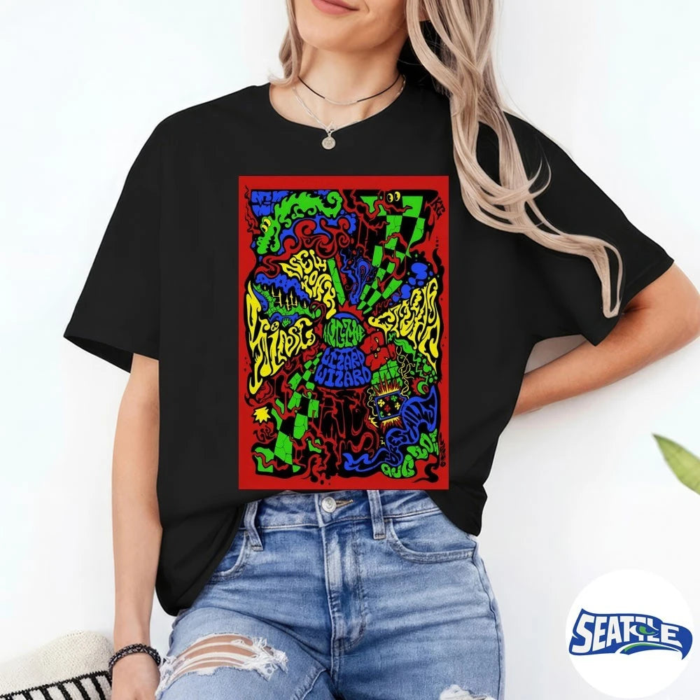 Official King Gizzard And The Lizard Wizard Forest Hills NY August 20 2026 Poster t-shirt