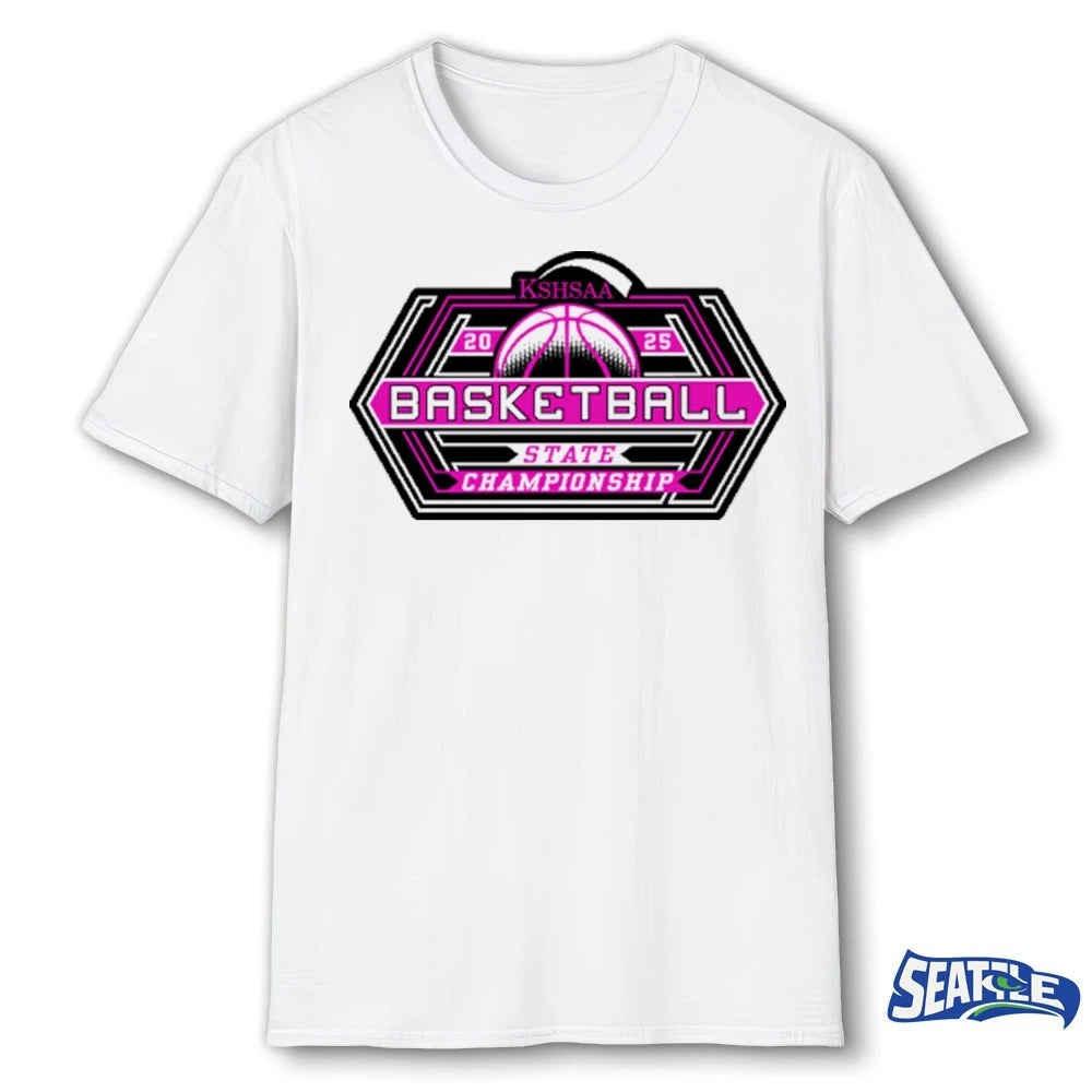 Official KSHSAA 2025 Basketball State Championship Logo t-shirt