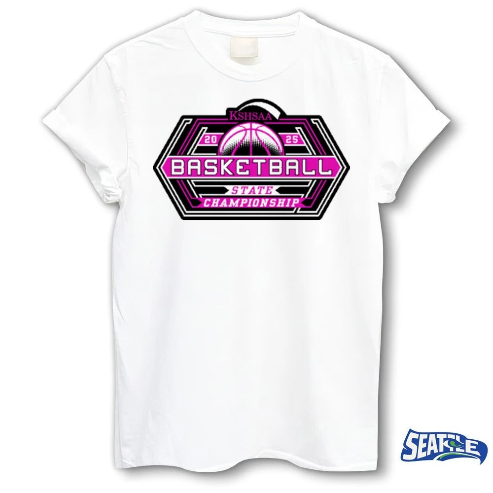 Official KSHSAA 2025 Basketball State Championship Logo t-shirt