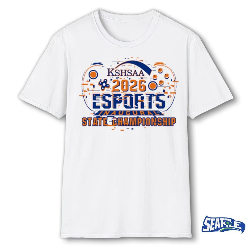 Official KSHSAA 2026 Esports Inaugural State Championship Logo t-shirt