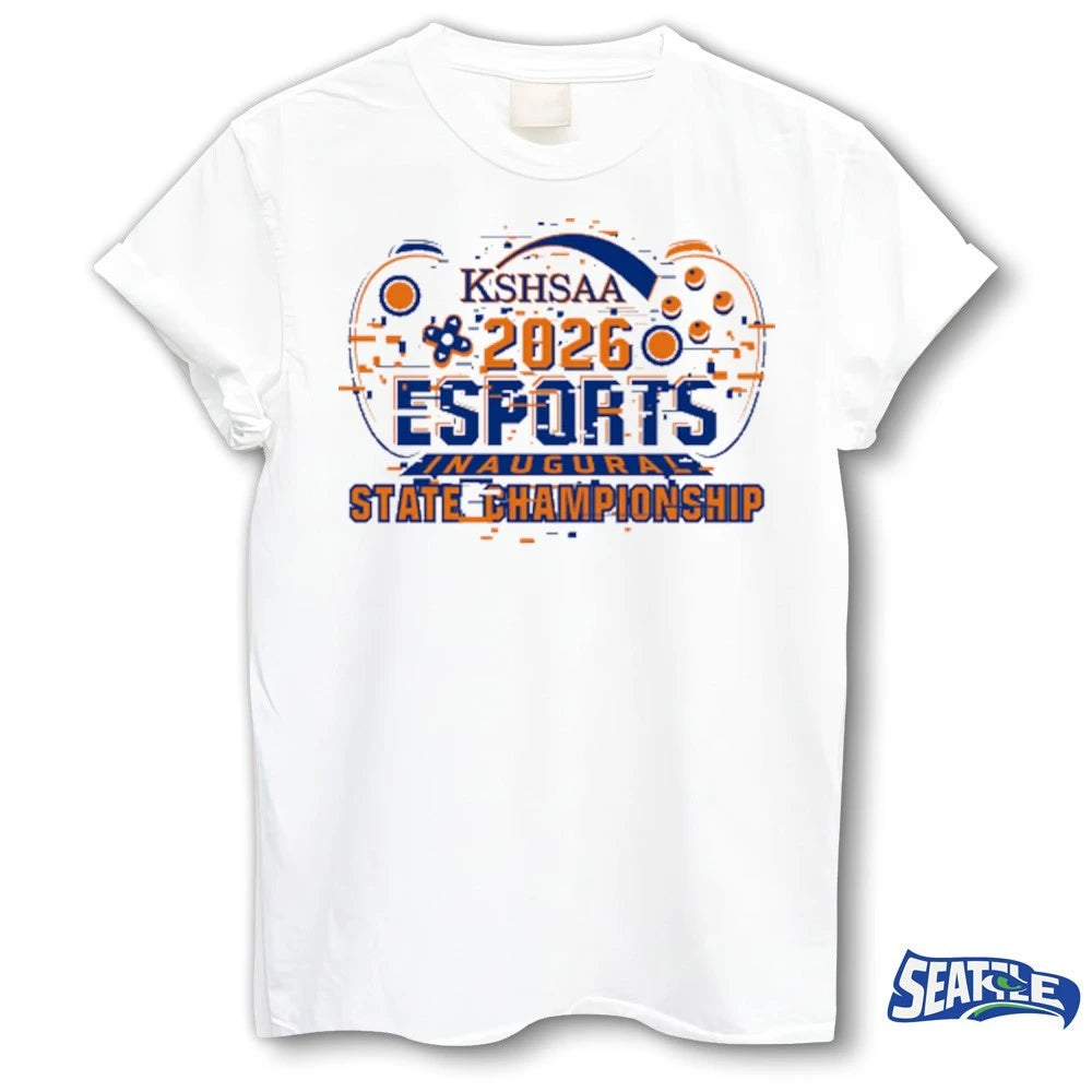 Official KSHSAA 2026 Esports Inaugural State Championship Logo t-shirt