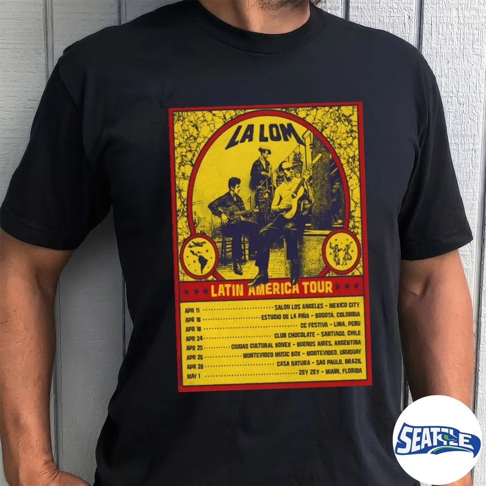Official La Lom April – May 2026 Latin America Shows Poster t-shirt