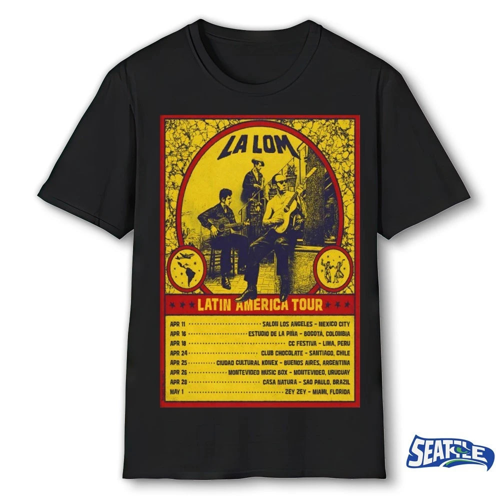 Official La Lom April – May 2026 Latin America Shows Poster t-shirt