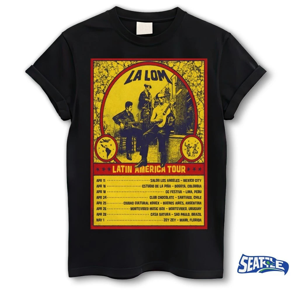 Official La Lom April – May 2026 Latin America Shows Poster t-shirt
