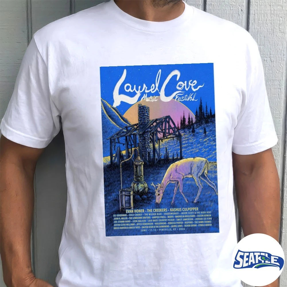Official Laurel Cove Music Festival June 11-13 2026 Pineville KY Poster t-shirt