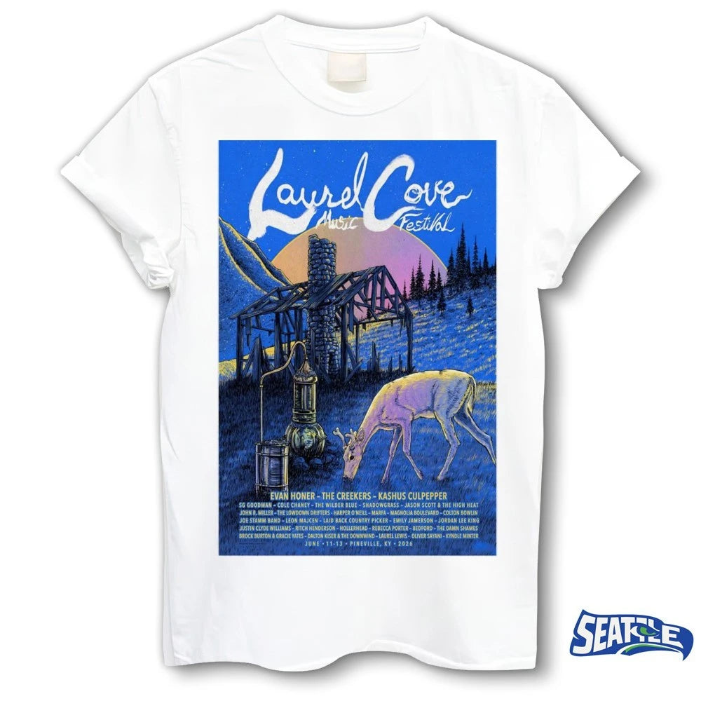 Official Laurel Cove Music Festival June 11-13 2026 Pineville KY Poster t-shirt