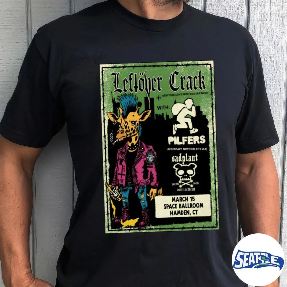 Official Leftover Crack Tour Space Ballroom Hamden CT On March 15 2026 Poster t-shirt