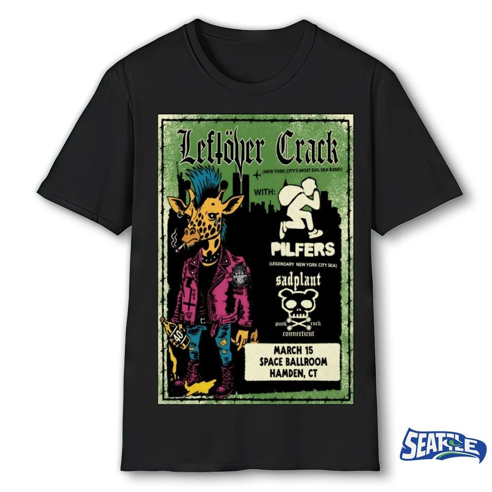 Official Leftover Crack Tour Space Ballroom Hamden CT On March 15 2026 Poster t-shirt