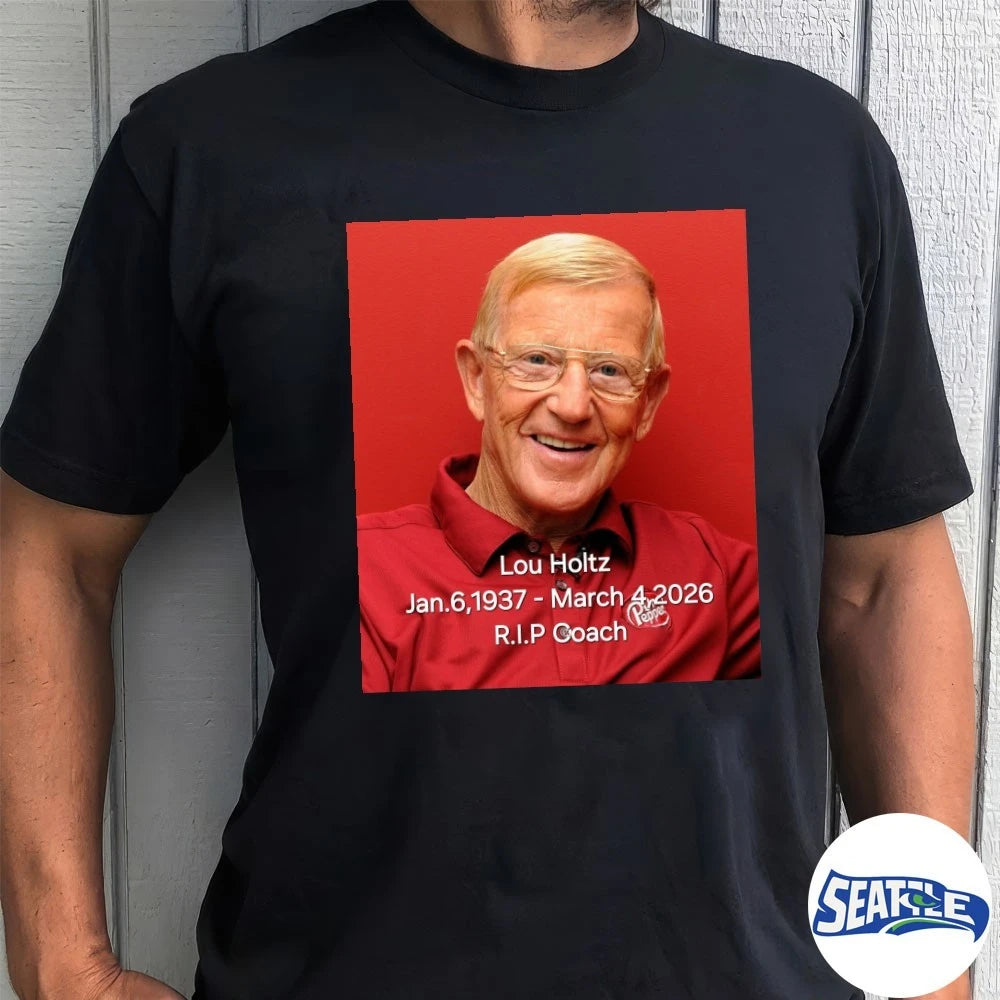Official Lou Holtz January 6 1937 – March 4 2026 RIP Coach Johnny Cadillac Poster t-shirt