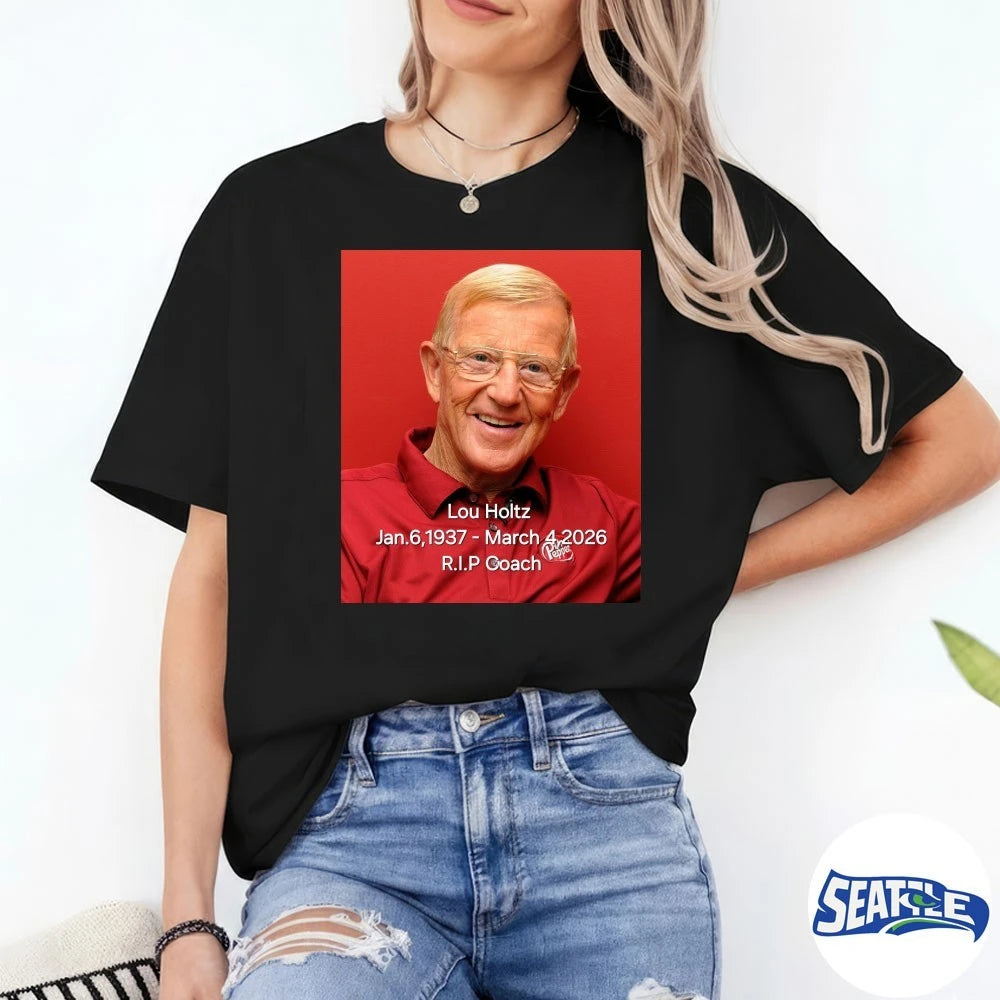 Official Lou Holtz January 6 1937 – March 4 2026 RIP Coach Johnny Cadillac Poster t-shirt