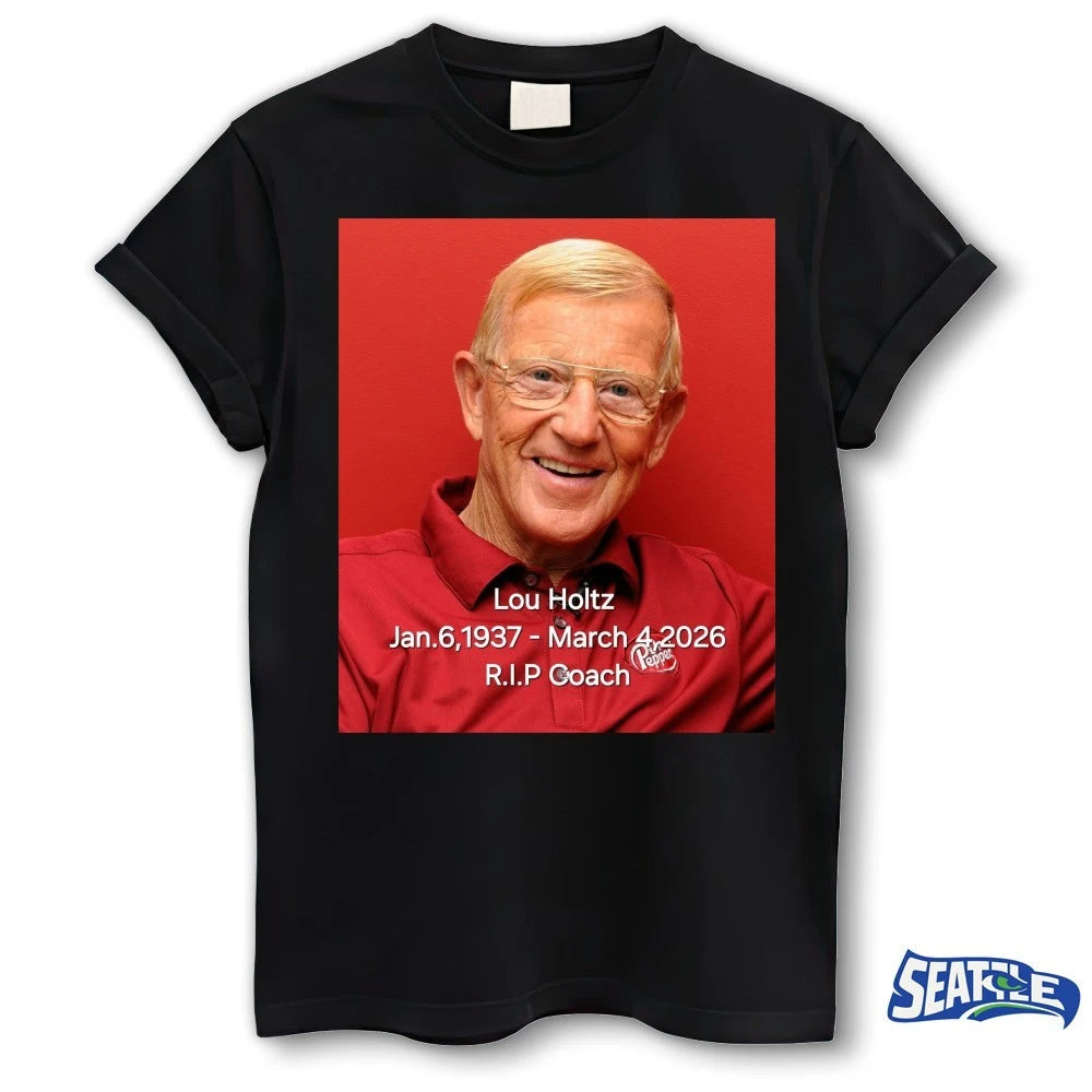 Official Lou Holtz January 6 1937 – March 4 2026 RIP Coach Johnny Cadillac Poster t-shirt