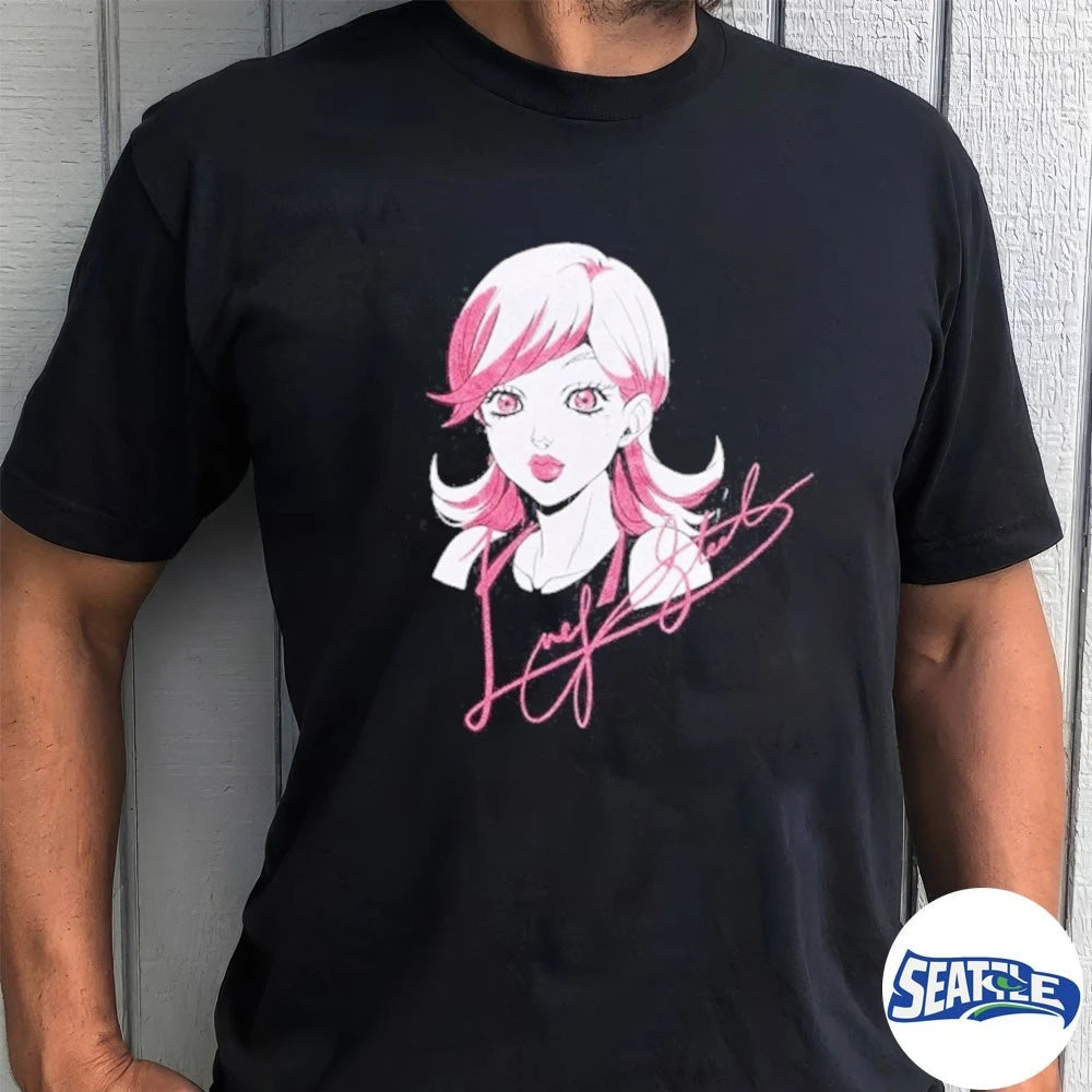 Official Lucy Steel JoJo’s Bizarre Adventure Steel Ball Run Signature t-shirt