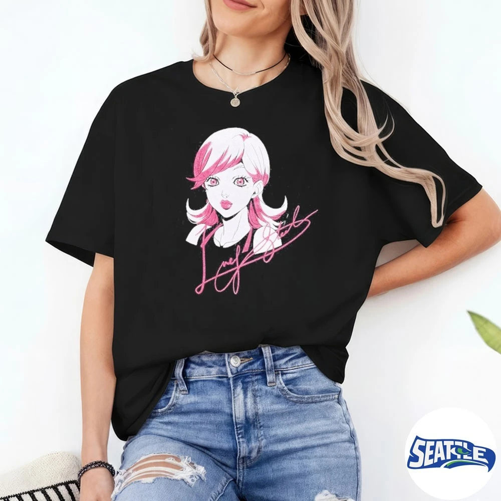 Official Lucy Steel JoJo’s Bizarre Adventure Steel Ball Run Signature t-shirt