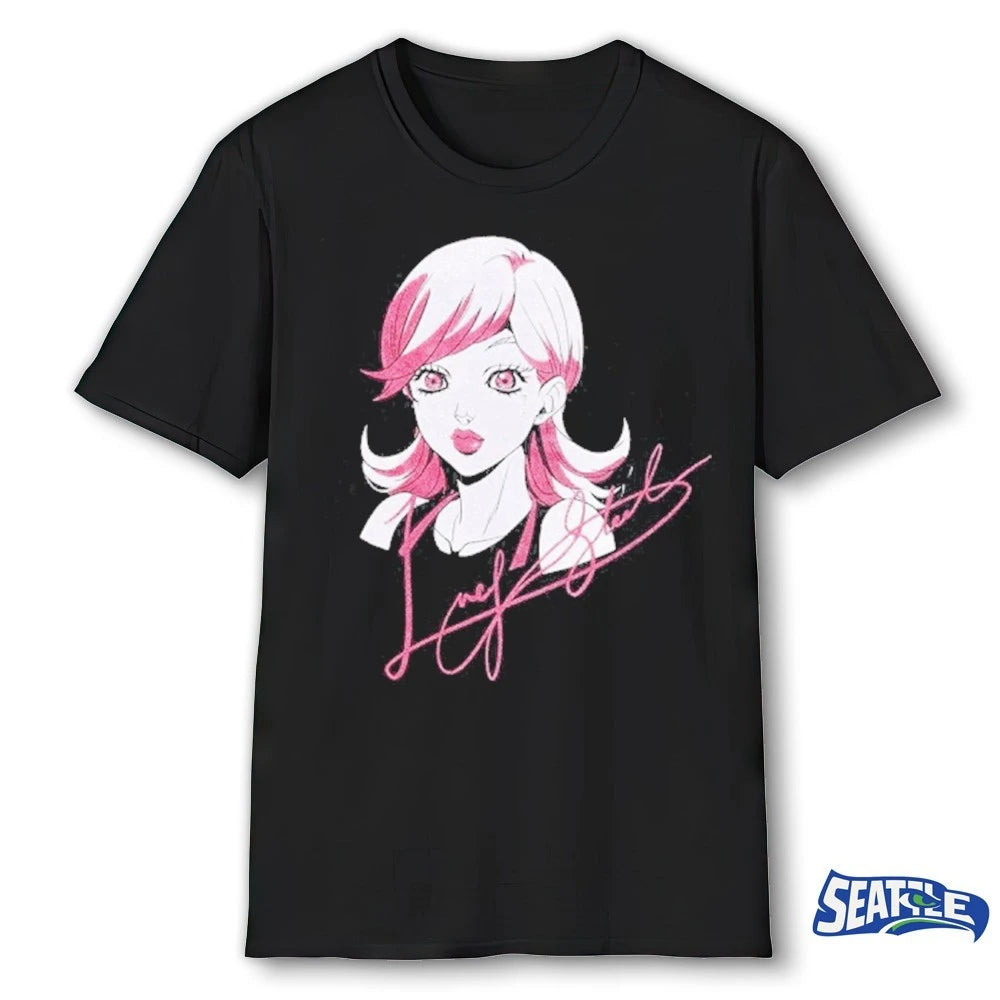 Official Lucy Steel JoJo’s Bizarre Adventure Steel Ball Run Signature t-shirt