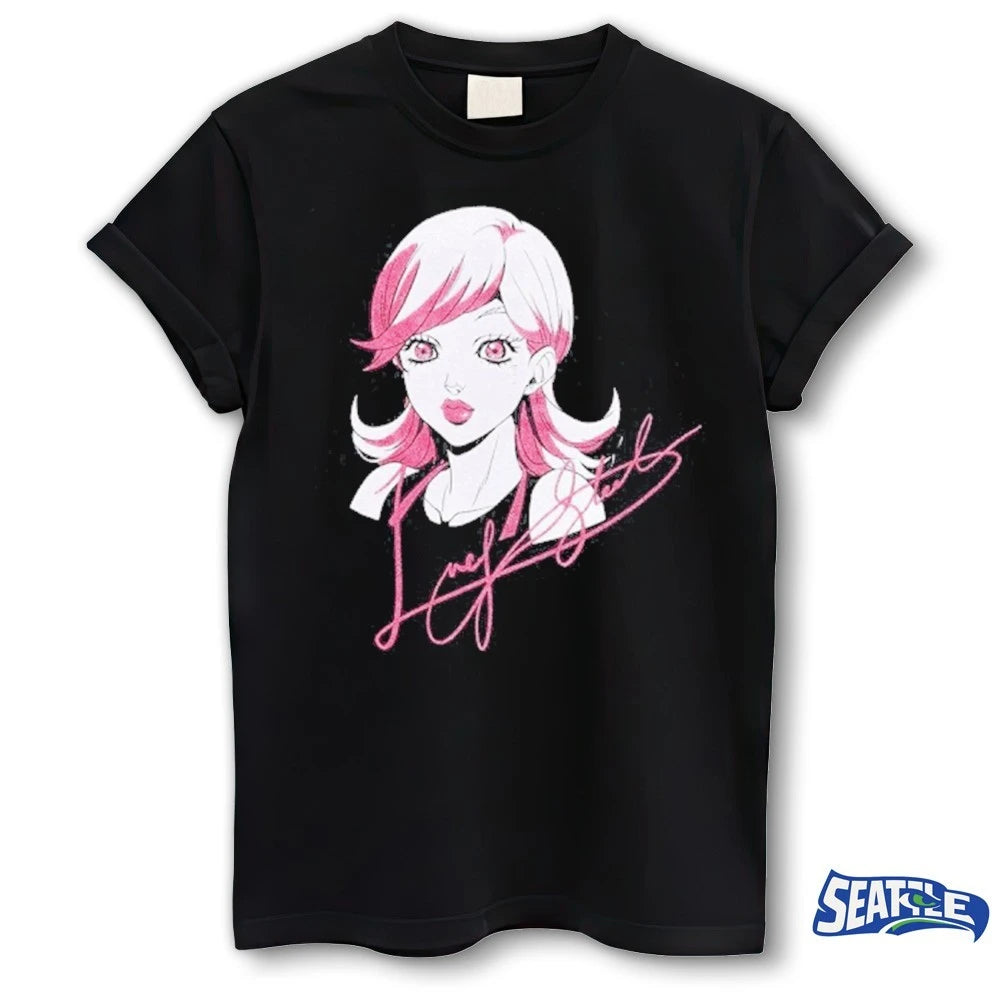 Official Lucy Steel JoJo’s Bizarre Adventure Steel Ball Run Signature t-shirt