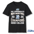 Official Mac Commonwealth Men’s Basketball 2026 Champions Hood College t-shirt